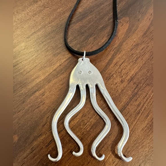 Hand Crafted Jewelry - Fork Octopus Necklace